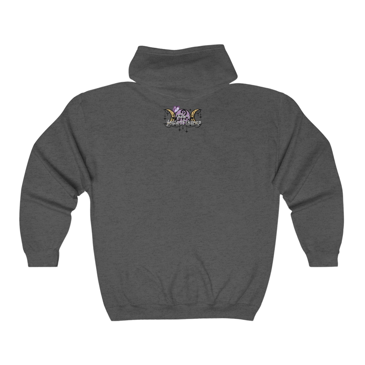 Unisex Heavy Blend™ Full Zip Hooded Butterfly Sweatshirt