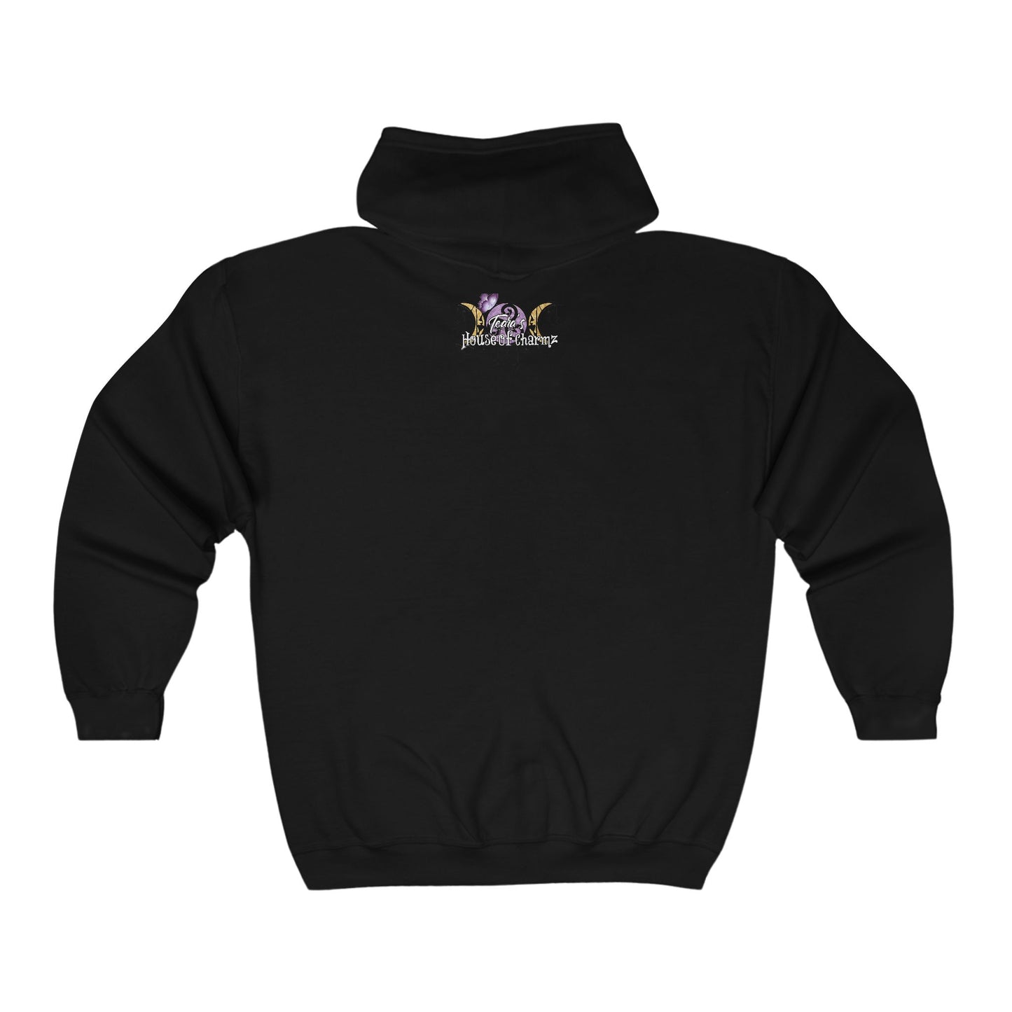 Unisex Heavy Blend™ Full Zip Hooded Butterfly Sweatshirt