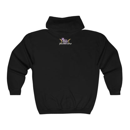 Unisex Heavy Blend™ Full Zip Hooded Butterfly Sweatshirt