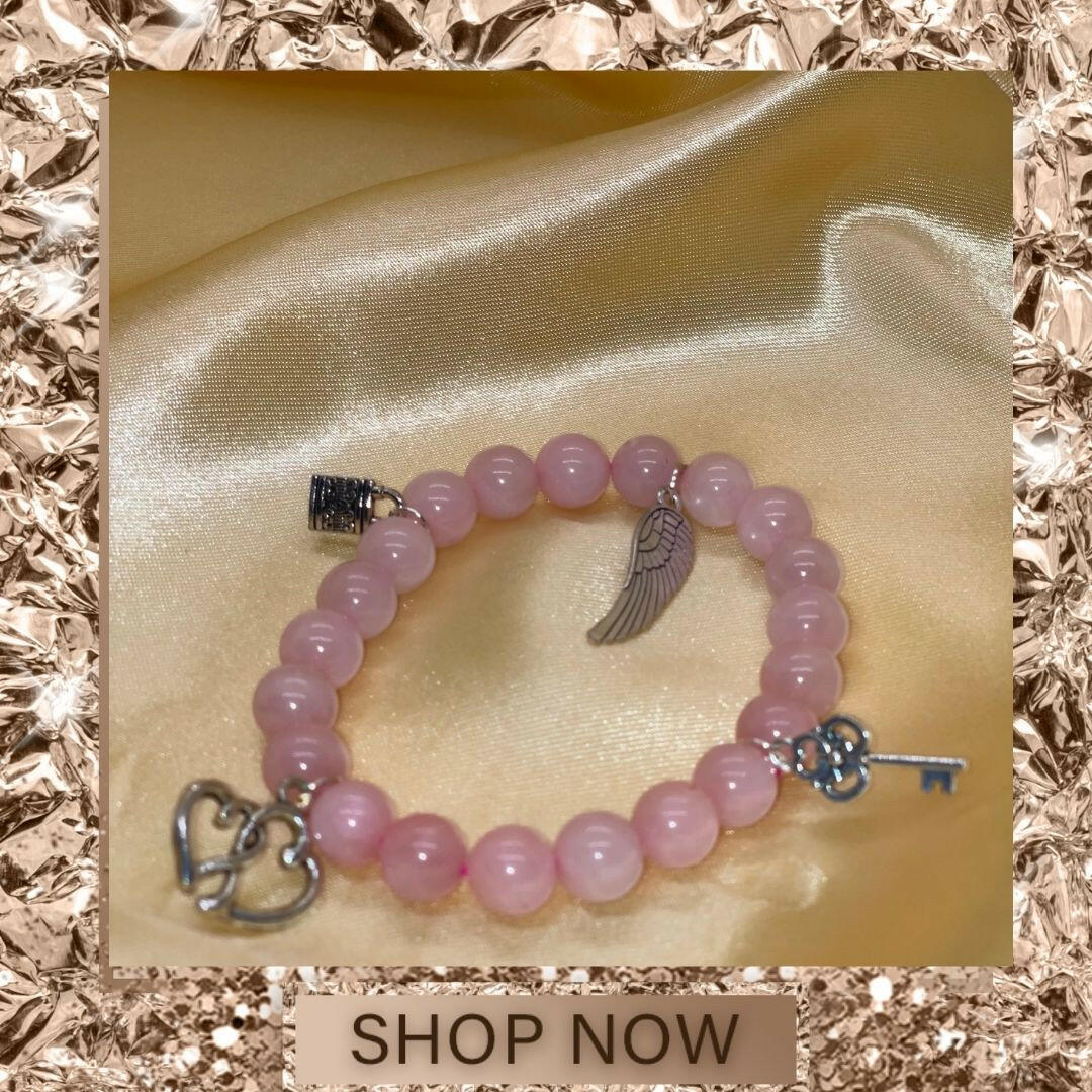 Rose Quartz Charm Bracelet